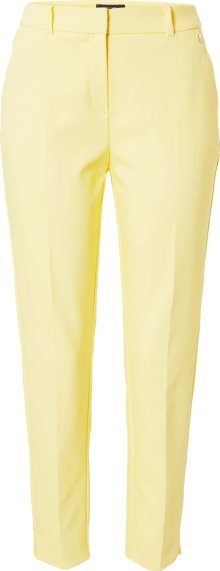 Kalhoty s puky comma pastelově žlutá