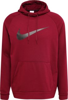 Sportovní mikina Nike bordó / černá