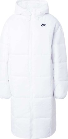 Zimní kabát Nike Sportswear námořnická modř / bílá