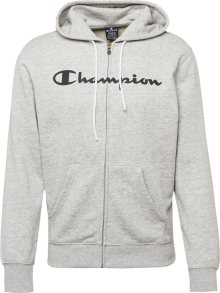 Mikina Champion Authentic Athletic Apparel šedý melír / černá