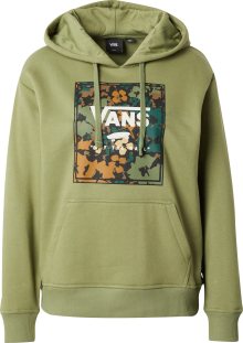 Mikina \'PARKSFEILD\' Vans hnědá / zelená / petrolejová / bílá