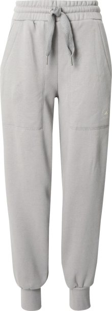 Sportovní kalhoty adidas by stella mccartney šedá / bílá