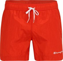 Plavecké šortky Champion Authentic Athletic Apparel tmavě oranžová / bílá