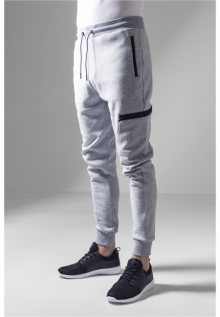 Urban Classics Athletic Interlock Sweatpants grey - L