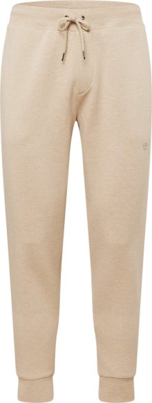 Kalhoty Polo Ralph Lauren písková / bílá