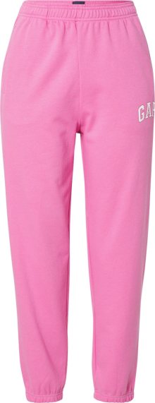Kalhoty GAP pink / bílá