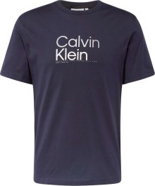 Tričko Calvin Klein marine modrá / šedá / bílá