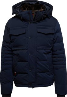 Zimní bunda Tommy Hilfiger marine modrá / červená / bílá