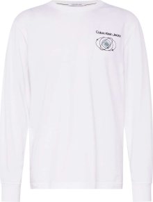 Tričko \'FUTURE\' Calvin Klein Jeans azurová modrá / černá / bílá