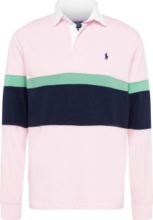 Tričko Polo Ralph Lauren námořnická modř / nefritová / růžová / bílá