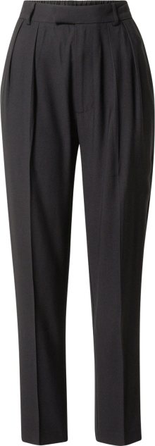 Kalhoty se sklady v pase \'Mimmi\' Gina Tricot černá