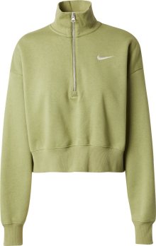Mikina Nike Sportswear olivová / bílá