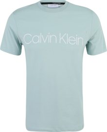 Tričko Calvin Klein mátová / bílá