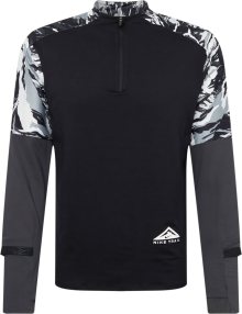 Funkční tričko Nike šedá / černá / bílá