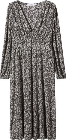 Šaty Mango černá / bílá