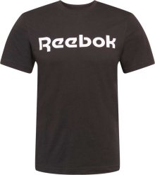 Funkční tričko Reebok Sport černá / bílá