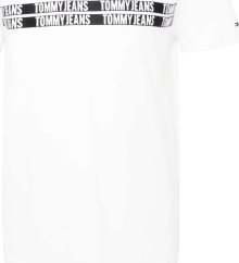 Tričko Tommy Jeans černá / bílá
