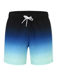 Plavecké šortky Hollister noční modrá / nebeská modř / mátová