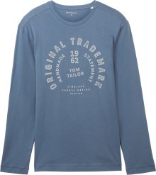 Tričko Tom Tailor chladná modrá / offwhite