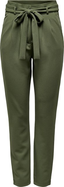 Kalhoty se sklady v pase \'TANJA\' JDY khaki