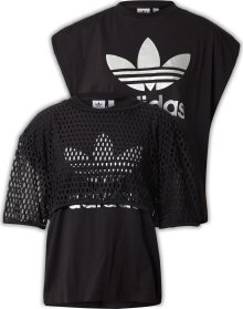 Tričko \'Big Logo\' adidas Originals černá / bílá