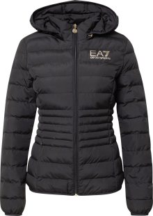 Přechodná bunda EA7 Emporio Armani hořčicová / černá