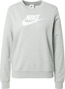 Mikina Nike Sportswear šedý melír / bílá