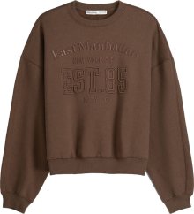 Mikina Bershka hnědá