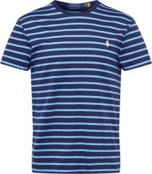 Tričko Polo Ralph Lauren námořnická modř / světlemodrá / bílá