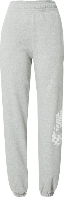 Kalhoty \'Emea\' Nike Sportswear šedý melír / bílá