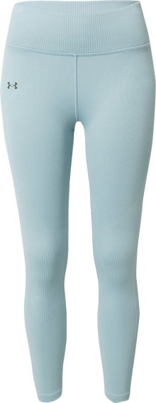 Sportovní kalhoty Under Armour světlemodrá / černá