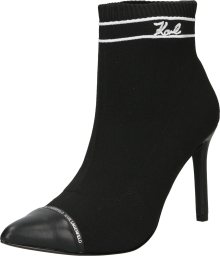 Kotníkové boty \'PANDARA\' Karl Lagerfeld černá / bílá