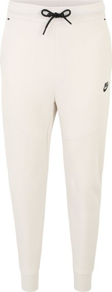 Kalhoty Nike Sportswear krémová / černá