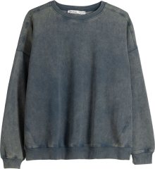 Mikina Bershka chladná modrá / khaki
