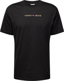 Tričko Tommy Jeans námořnická modř / zlatá / červená / černá