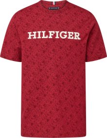 Tričko Tommy Hilfiger červená / bílá