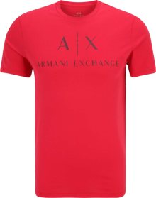 Tričko Armani Exchange červená / černá