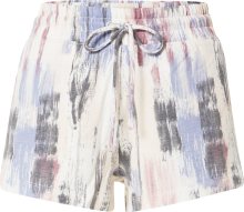 Sportovní kalhoty Marika šedá / pastelová fialová / pastelově červená / přírodní bílá