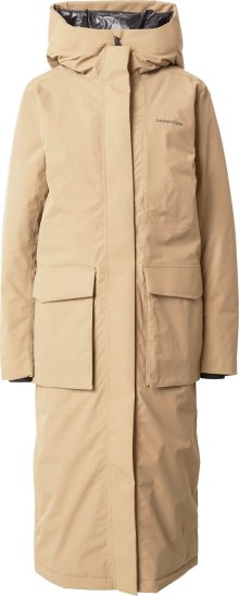 Outdoorový kabát \'LEYA\' Didriksons béžová / černá