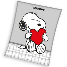 Dětská fleecová deka Snoopy Love 150x200 cm | dle fotky | 