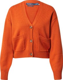 Kardigan Polo Ralph Lauren tmavě oranžová