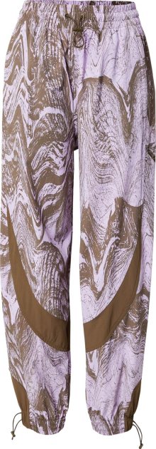 Sportovní kalhoty \'Truecasuals \' adidas by stella mccartney hnědá / fialová