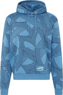 Mikina \'Original Athletic Club Allover Print\' adidas Originals modrá / bílá
