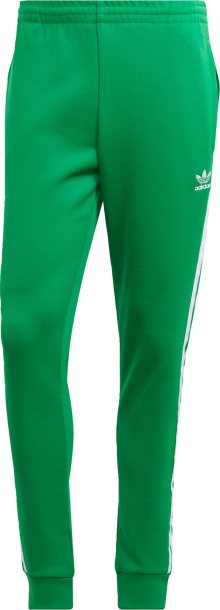 Kalhoty \'Adicolor Classics Sst\' adidas Originals trávově zelená / bílá