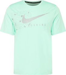 Funkční tričko \'Miller\' Nike šedá / pastelově zelená