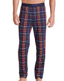 Pánské nadměrné pyžamové kalhoty Jockey 500756H Jalapeno red | modrá | 3XL