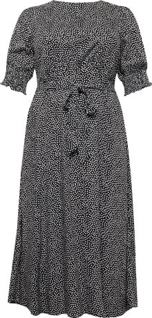 Šaty Dorothy Perkins Curve černá / bílá