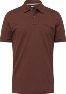 Tričko \'Pallas\' BOSS Black tmavě hnědá
