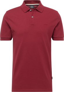 Tričko \'Pallas\' BOSS Black vínově červená