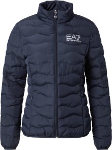 Přechodná bunda EA7 Emporio Armani marine modrá / bílá